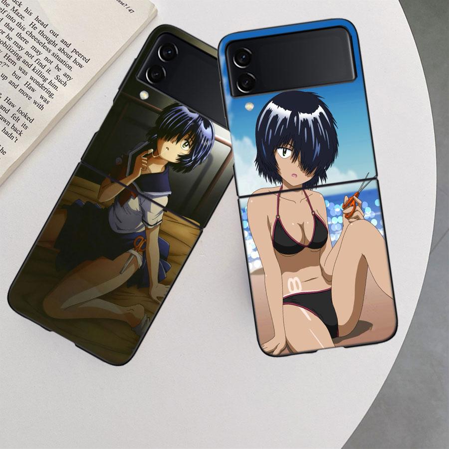 Urabe Mikoto Phone Case For Samsung Z Flip 7 6 5G Galaxy Z Flip 5 4 3 Black Hard Cell Cover Luxury PC Shell Coque