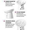 Y YHY Slow Feeder Cat Bowl, Ceramic Cat Slow Feeder Bowl, 6 Inches, Elevated, Anti Vomiting for Dry and Wet Food, White