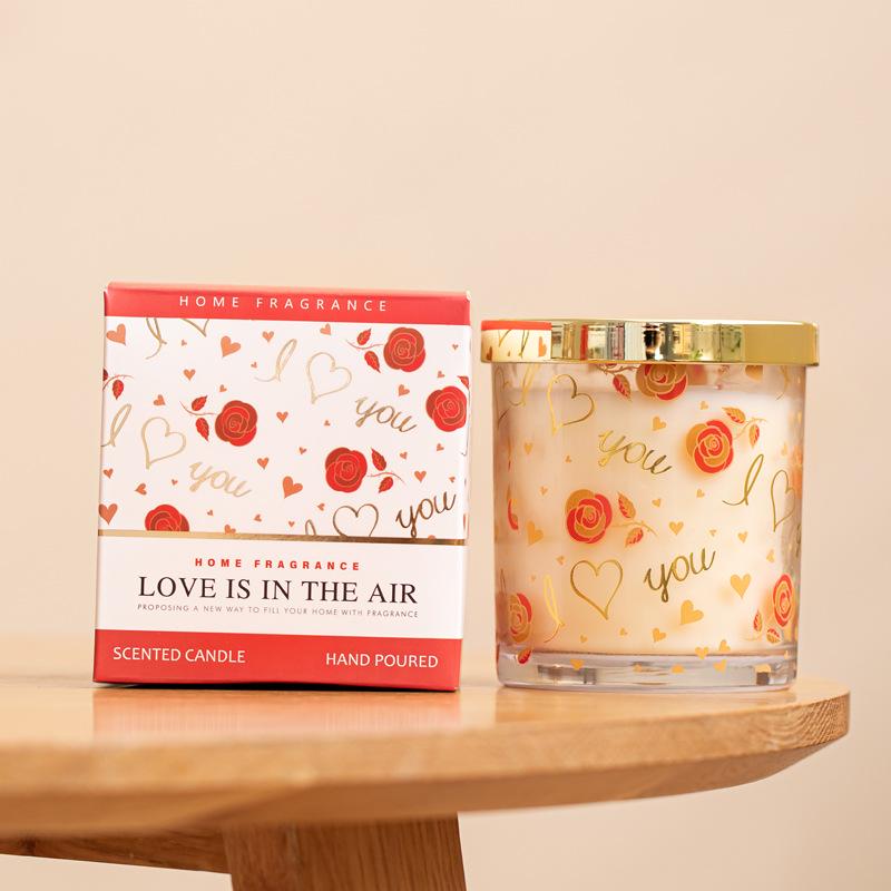 High-End Rose Scented Soy Candle Gift Set Rose