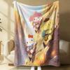 Sanrio Spring Forest Flannel Blanket Kawaii Hello Kitty Print Soft Warm Fluffy Throw Bed Sofa Cover Nap Office Shawl Summer