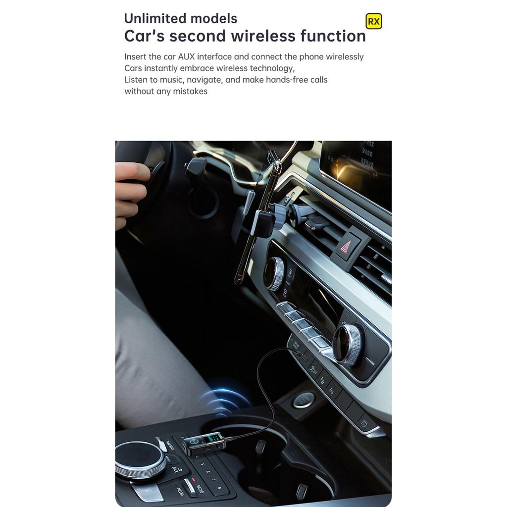 GT69 Wireless BT Audio Receiver + Transmitter 2-in-1 Audio Adapter Support TF Card Playback Support