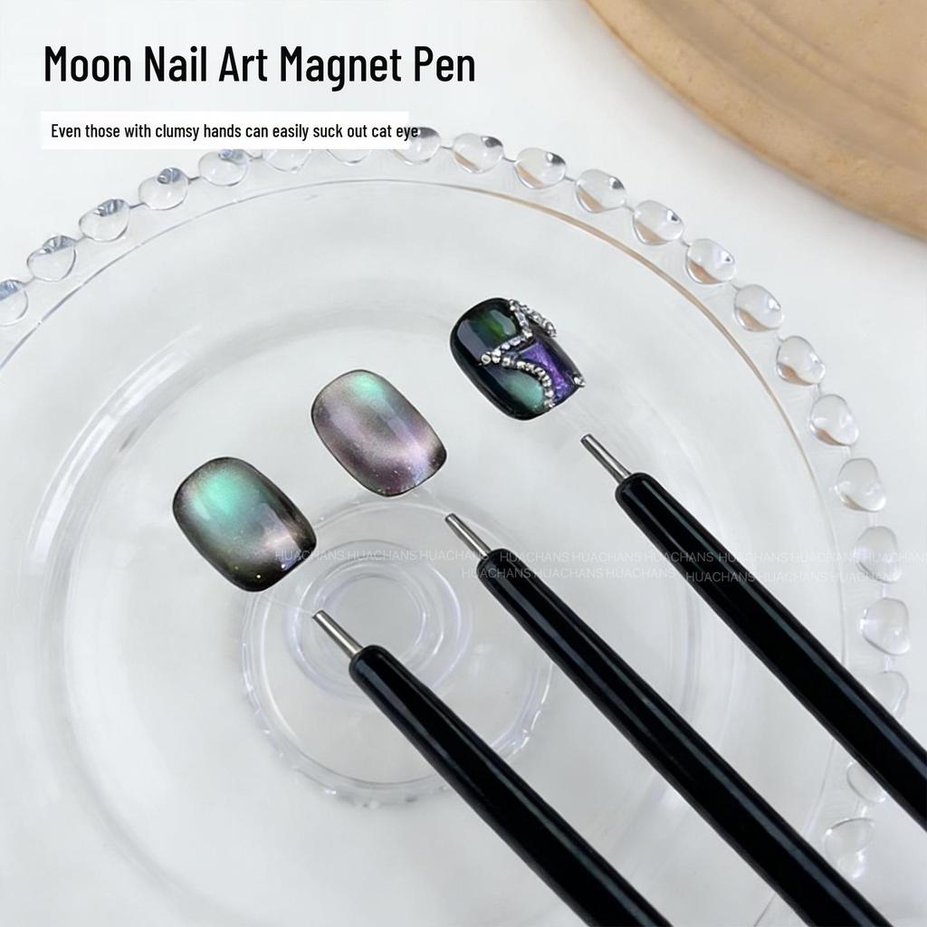 Mini Moon Nail Art Magnet & Beading Pen for Cat Eye Nails