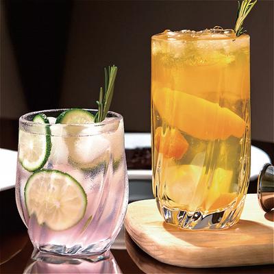 11oz/12.7oz Luxury Carved Wine Glass Drinking Glasses Vintage Foreign Wine Glass Party Juice Tea Beverage Cups Cold Drink Mug