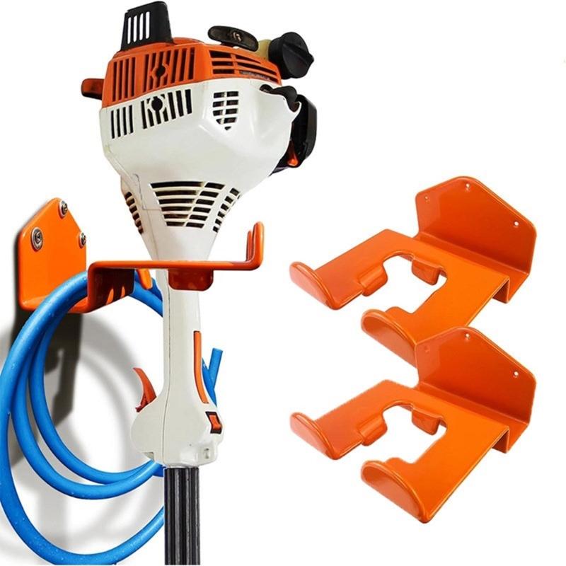 Gardening Equipment Tool Hanging Solution Heavy Load Weeder Eater Wall Hook Bracket Rack, Easy Installs for Various Size
