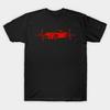 Men Black Print T-shirt Pontiac Solstice No-Cut Transfer Paper Print Cotton Tshirt
