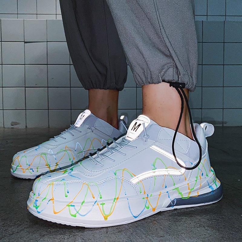Scarpe da uomo Graffiti Scarpe fluorescenti Scarpe bianche Scarpe sportive  casual acquista in modo economico — spedizione gratuita, recensioni reali  con foto — Joom