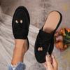 Women's Spring New Women's Wrap Head Half Drawback Wearing One Pedal Muller Lazy Shoes Casual Half Drawback