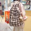 Schoolbag New Retro Plaid Schoolbag Women's High-value College Style Junior High School Student Fashion Versatile Mori Backpack
