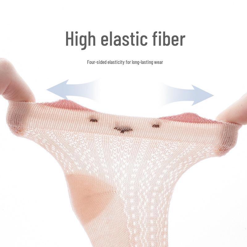 Breathable Summer Mesh Baby Socks - Cute, Thin, Combed Cotton, Boneless Short Tube Design.