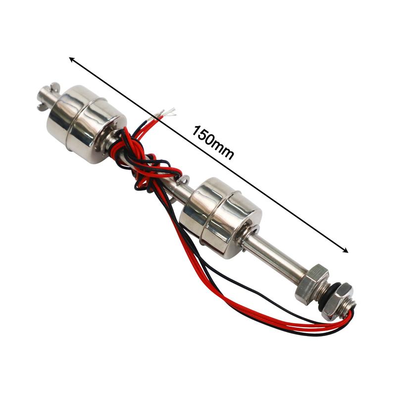 1pc Float Switch Stainless Steel Double Ball Water Level Sensor Float Switch Water Tank Pool Replacement Float Switch Parts