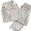 Autumn/Winter High-End Leopard Print Fleece Pajama Set - Warm, Long-Sleeved Homewear