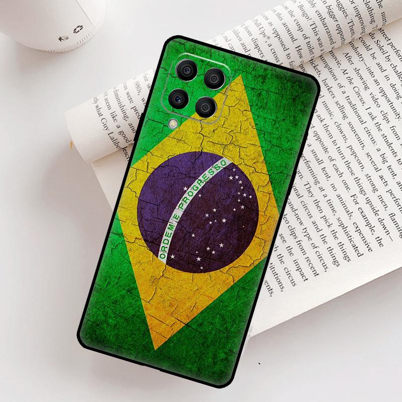 Brazil Brazilian Flag Case For Samsung Galaxy M52 M06 M16 M36 M56 M33 M15 M55 M31 M13 M12 M14 M53 M32 M35 M34 M54