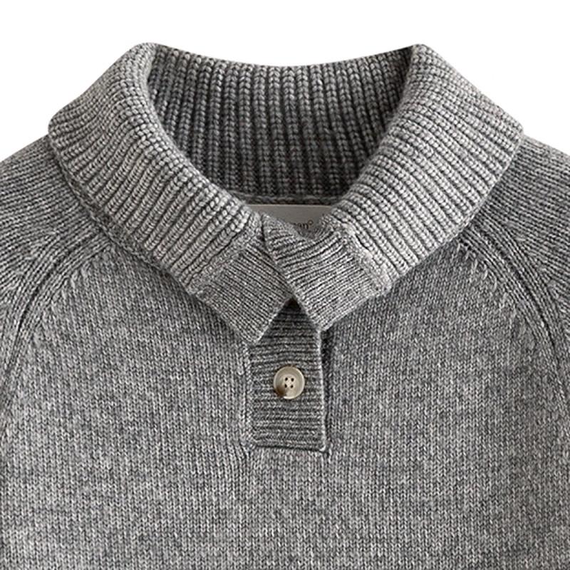 INMAN Women's High-Neck Knit Long Dress