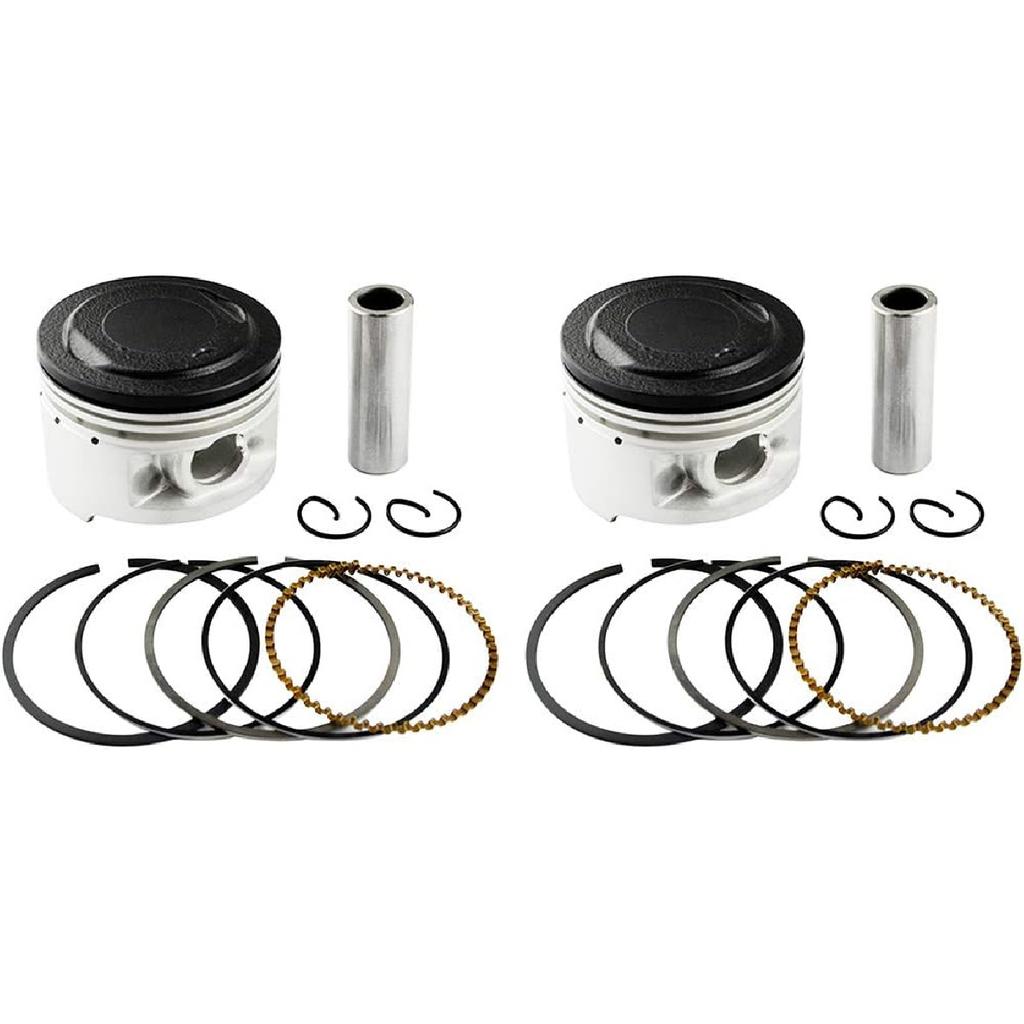 Road Passion Engine Piston and Rings Set for YAMAHA XV250 1988-2018/ XC125 Cygnus 1990-1993(STD 49mm;1 Set)