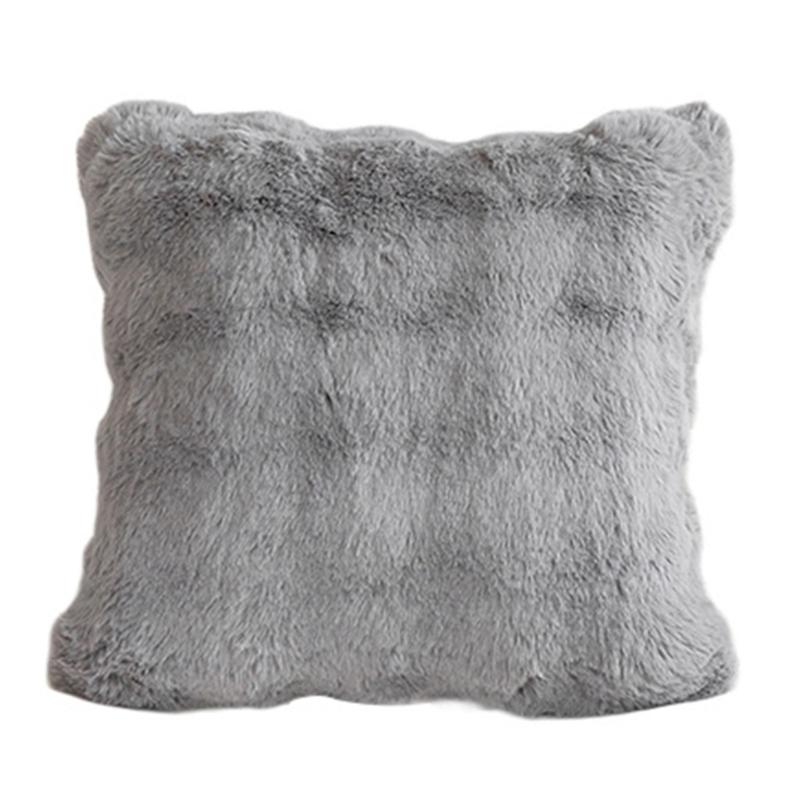 

3D Мягкие плюшевые наволочки с кроликами, меховые подушки, чехол для дивана, спальни, дома X3UC