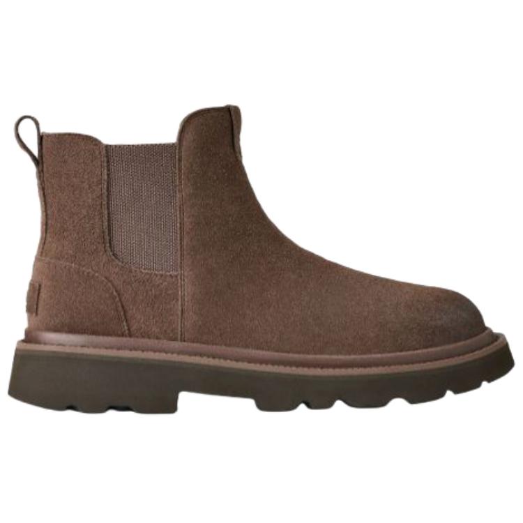 UGG Hybrid Leather Fashion Simple Short Chelsea Boots Men boots Dark-Brown 1171372-MLSS