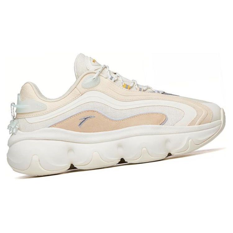 Anta Comfortable Versatile Shock Absorbing Non-Slip Wear-Resistant Low-Top Dad Shoes Women Sneakers White Green 122148895R-2
