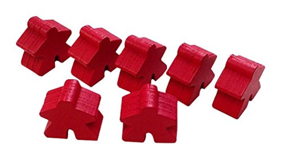 

Красные деревянные фигурки 75 человекообразных (приблизительно. куски)