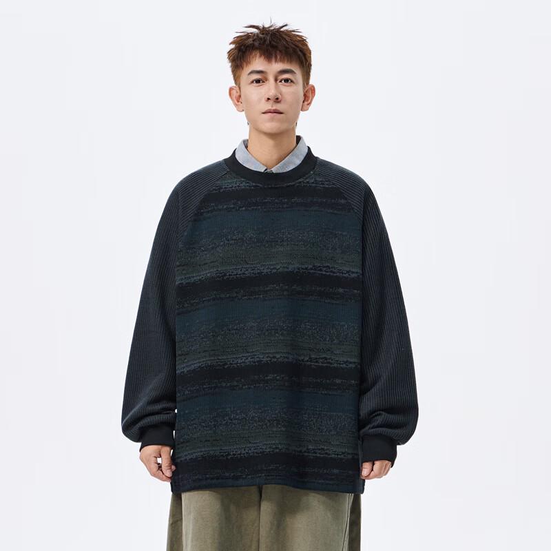 

TOM ADAM American Retro Colorblock Knit Sweater 3XL