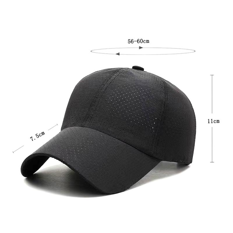 Breathable Hats Adjustable Outdoor Hat Summer Men Women Snapback Quick Dry Mesh Baseball Cap Sun Hat Bone