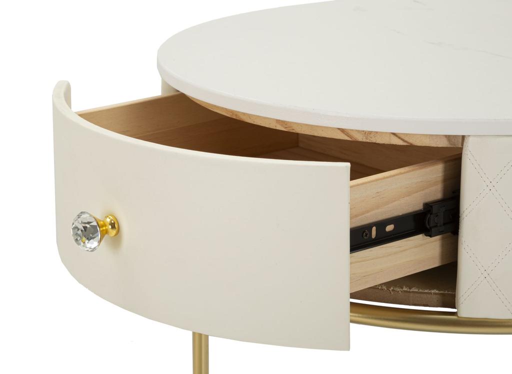 Hoher Nachttisch mit Hocker Sharon Cm Ø 52X70 - Ø 36X39