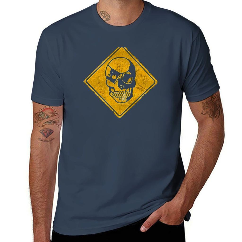 Hackers Skull Logo TShirt Casual Basic Street Style TShirt