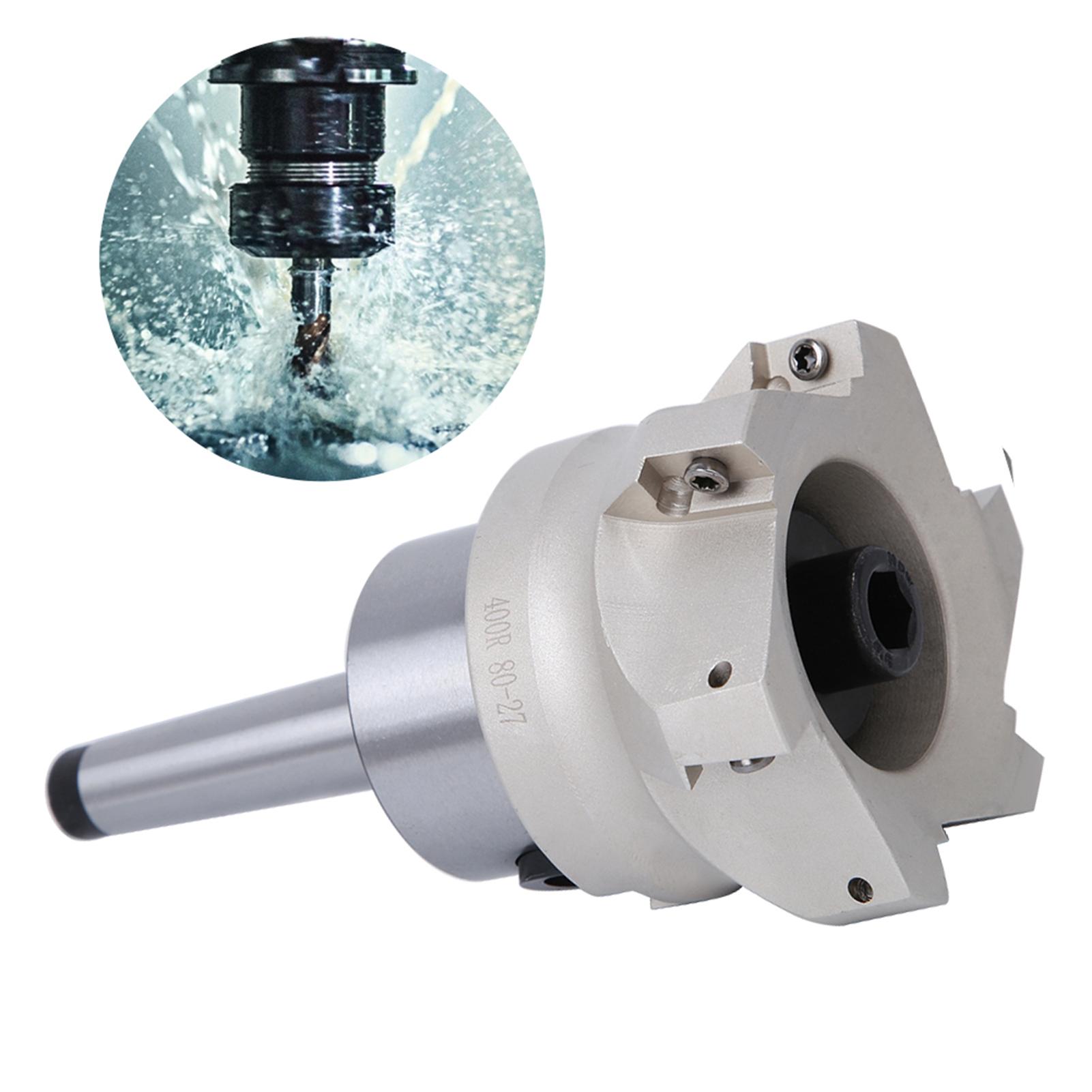 

MT2 FMB27 Collet Chuck Holder 80 27 6 Flute Milling Cutter 1604APMT Milling Inserts(10PCS Milling Inserts )