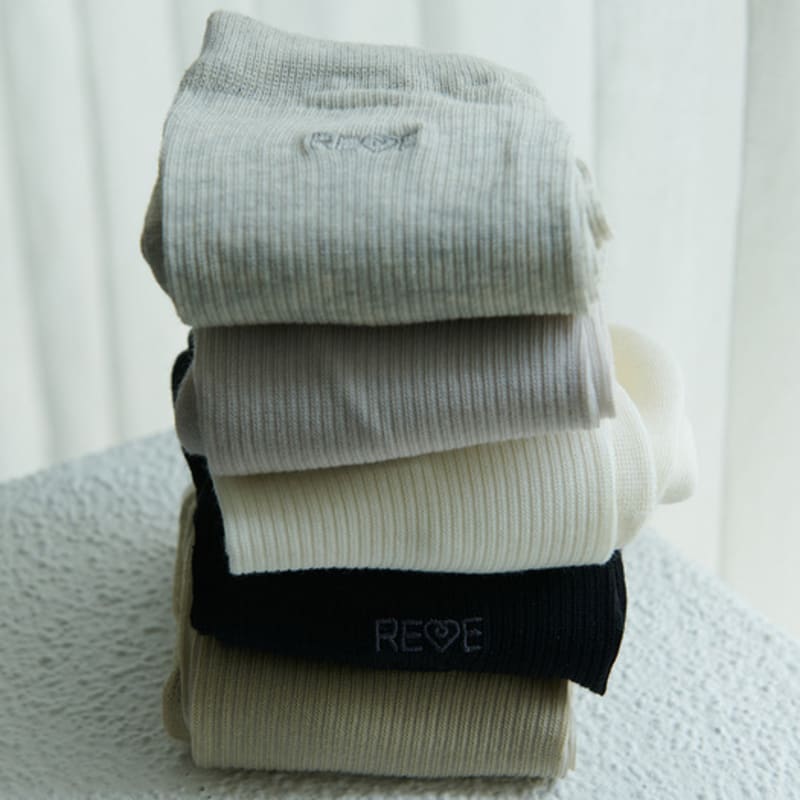 

REVEBYREVE Bell Socks_5color black