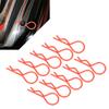 10Pcs 13MM RC Car   Clip RShape Metal Body Clips Pins for 1Celsius5 1Celsius6 1Celsius8 1Celsius10 RC Car(Blue )