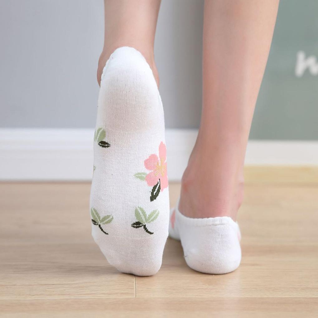 Damen Hibiskus Hawaiianische Blume Hausschuhe/Falsche Socken (10 Paare)