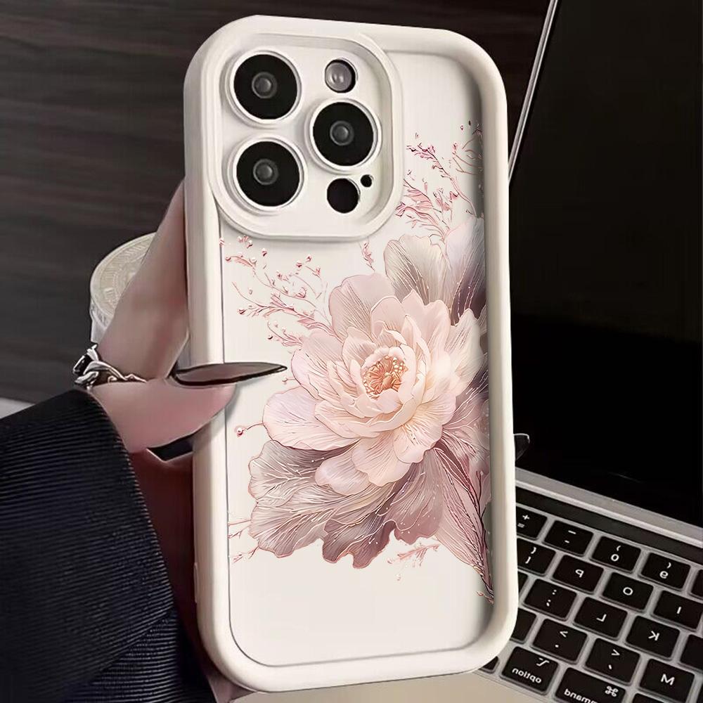 Beautiful Flower Fashion Phone Case for Samsung S25 S24 S23 S22 S21 S20 Note 20 FE Plus Ultra 4G 5G Soft Silicone TPU Cover