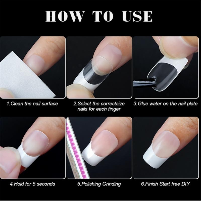 European American Style French Press On Nails Extensions for Nail Enthusiasts