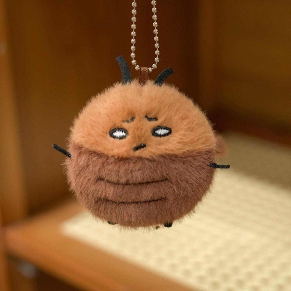 Cute Cartoon Cockroach Keychain Animal Backpack Pendant Keyring Car Key Holder Decoration