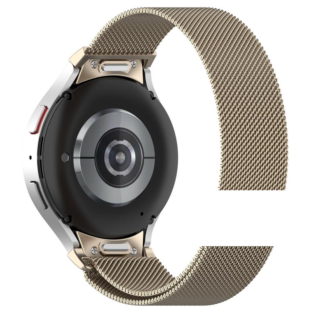 Quick Fit Milanese No Gaps Watchband for Samsung Galaxy Watch 7 FE 6 5 4 Classic 43mm 47mm 40mm 44mm 42 46mm Magnetic Loop Strap