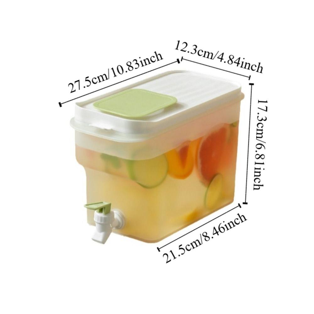 4L Cold Water Kettle Leak-Proof Refrigerator Water Jug Juice Pitcher  Chilled Water