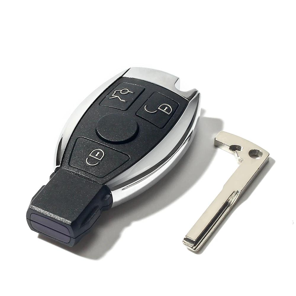 KEYYOU NEW 2/3/4 B Keyless Entry Remote Car Key For Mercedes Benz Year 2000+ Supports Original NEC and BGA AY1