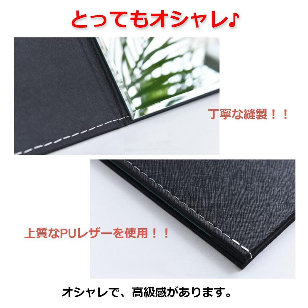 Modest Joy Folding Tabletop Mirror with Adjustable Extra Folding Stand Compact Mirror, Angle, Makeup, White, Large, Mirror,