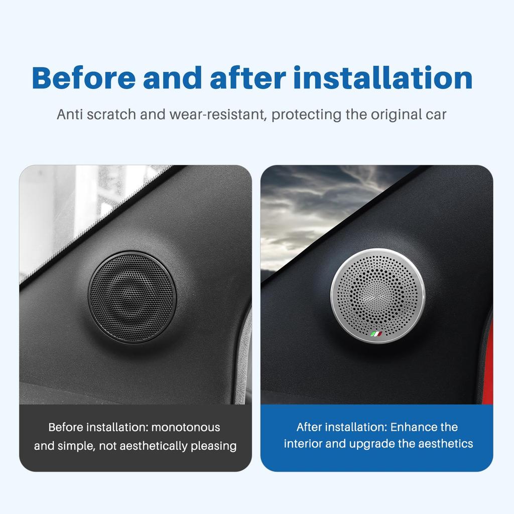 FDAIUN Car A Pillar Speaker Metal Protective Cover Genuine Replacement