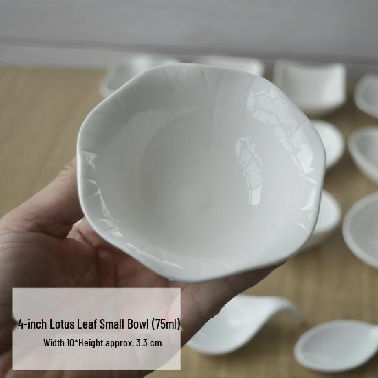 Multi-Compartment Ceramic Seasoning and Dipping Dishes for Soy Sauce, Vinegar, and Mustard
