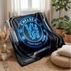 Chelsea FC Theme Blanket Soft Flannel Blanket Plush Throw Blanket Cozy Sofa Bed Blanket for Home Decor