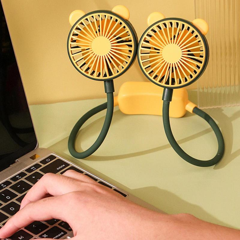 Neck Air Conditioner 2 Speeds Adjustable USB Rechargeable Personal Fan Folding Neck Cooling Fan USB Rechargeable Personal Fan