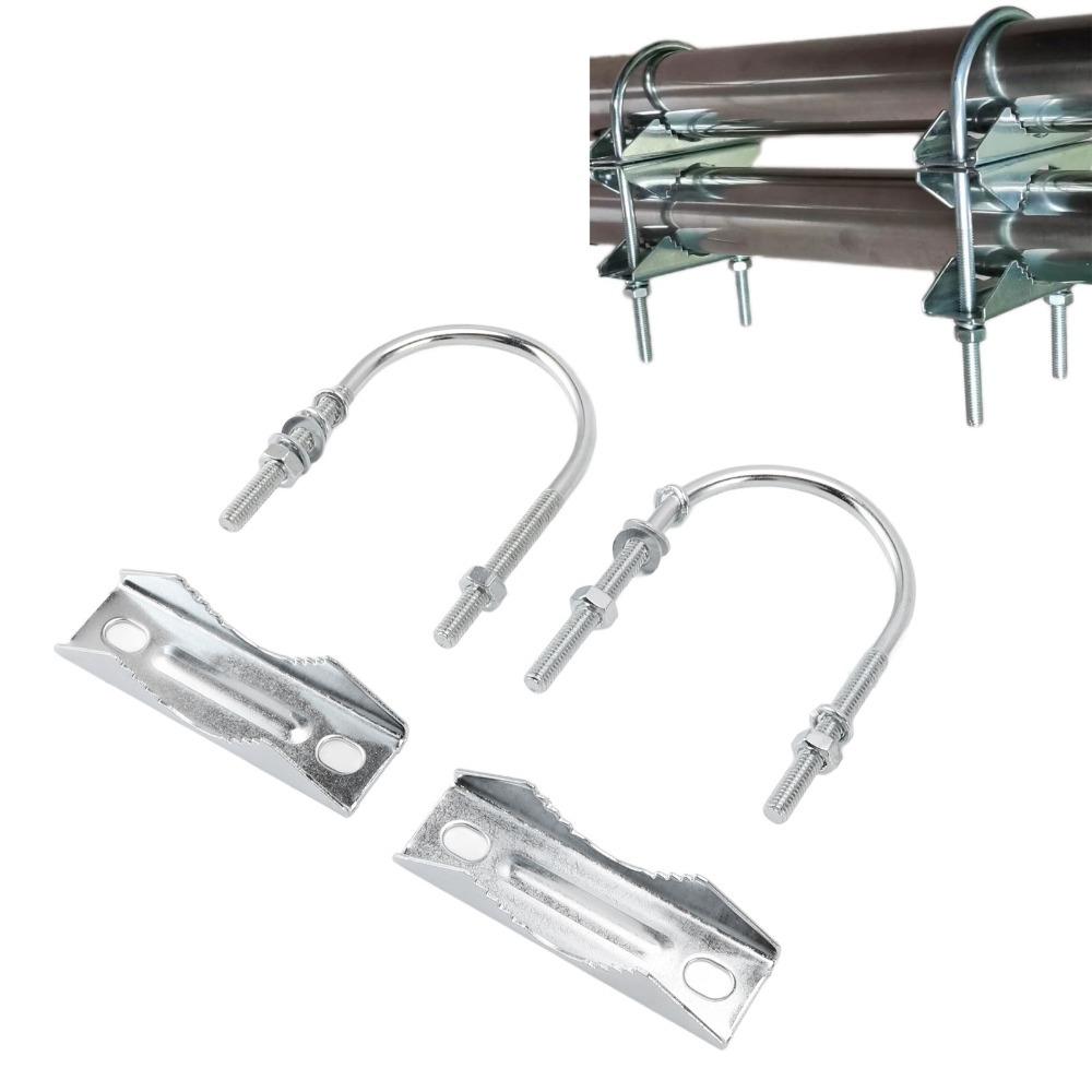 Heavy U Bolts Easy Installation Mast to Mast Mount Bracket Antenna Mast Clamp Kit Base Station