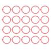 40 Pcs   Rings Multifunction Multiple Colors Round Hole Loose Lf Paper Single Rings