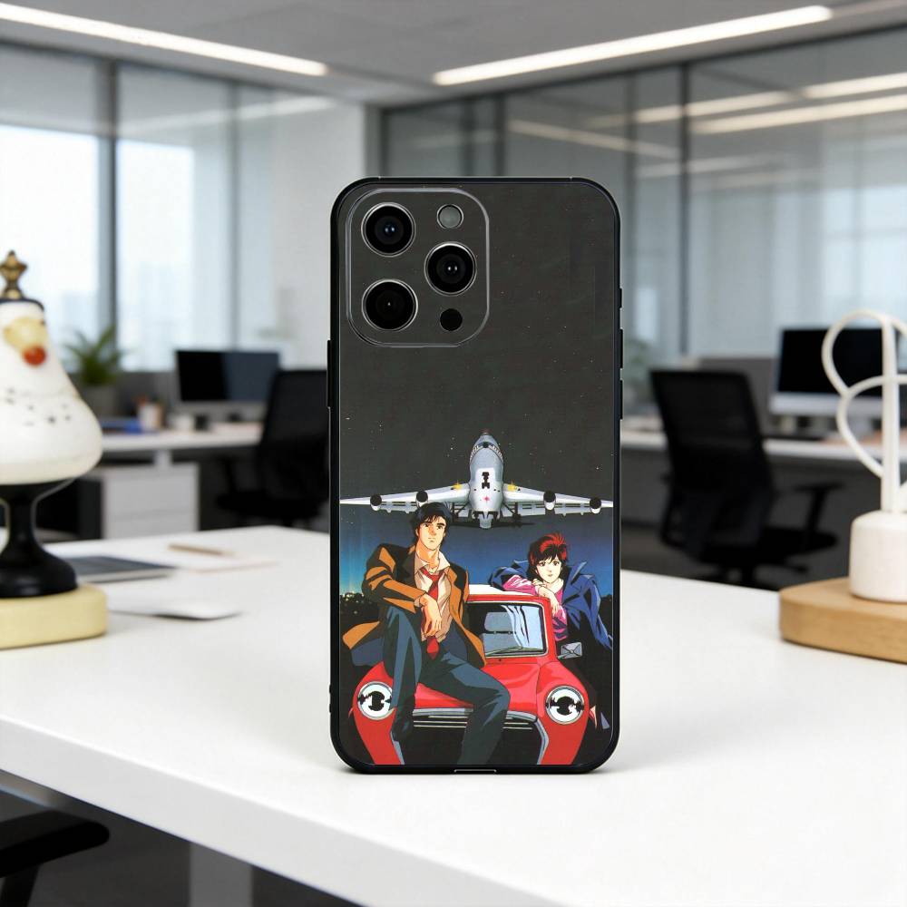C-City S-Saeba Ryo H-Hunter-chsr Phone Case For iPhone 17, 16,15,14,13,12,11 Plus,Pro Max, Others Soft Black Cover