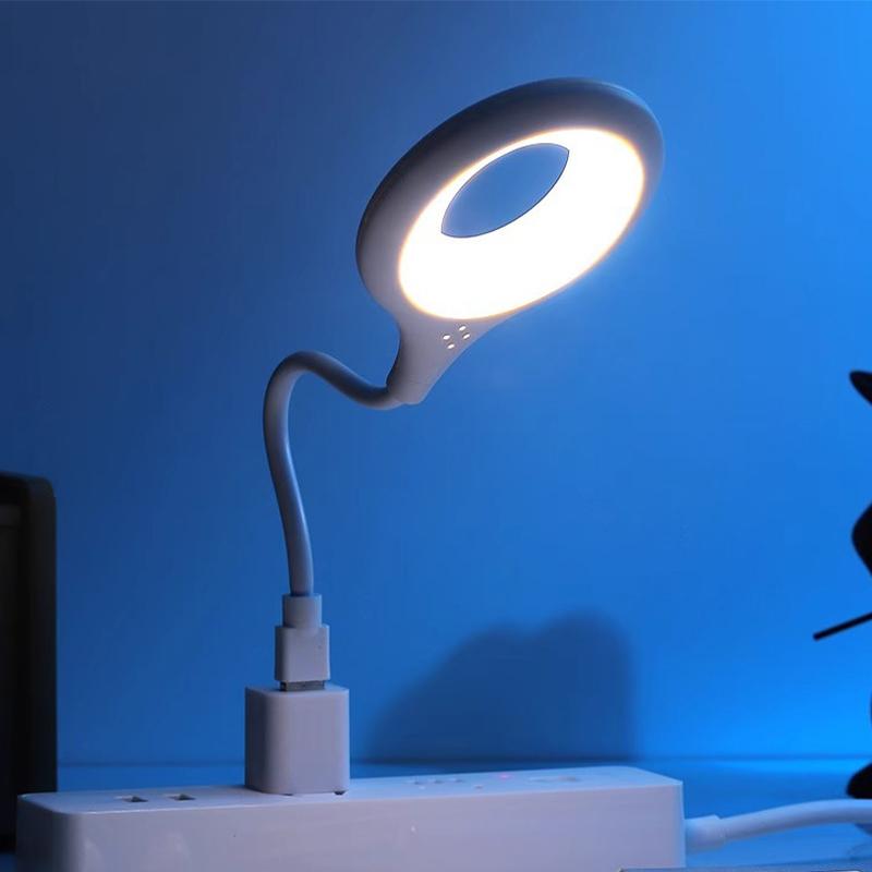 Mini Portable Universal Adjustable Reading Light Home Smart USB Voice Controlled Light Voice Switching Light Bedside Lamp