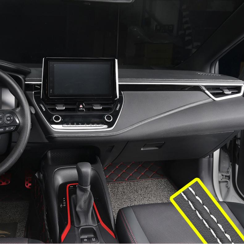 DIY Car Self-adhesive Moulding Trim Decor Line PU Leather Braid Dashboard Strips Car Protection Sticker Car Interior Accessories