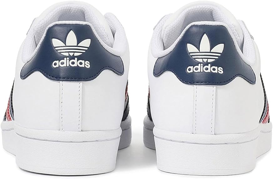 adidas Superstar Footwear Size Sneakers, White/Navy/Red, JI4271, 27.5cm