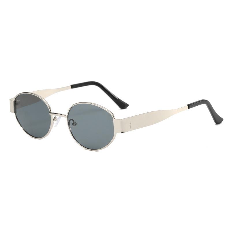 New Internet celebrity oval fashion sunglasses women's high-end sunglasses men's and women's driving sunglasses