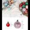 26pcs/set Christmas Ball Ornaments 3cm 6cm Christmas Ball Gift Box Set For Tree Pendant