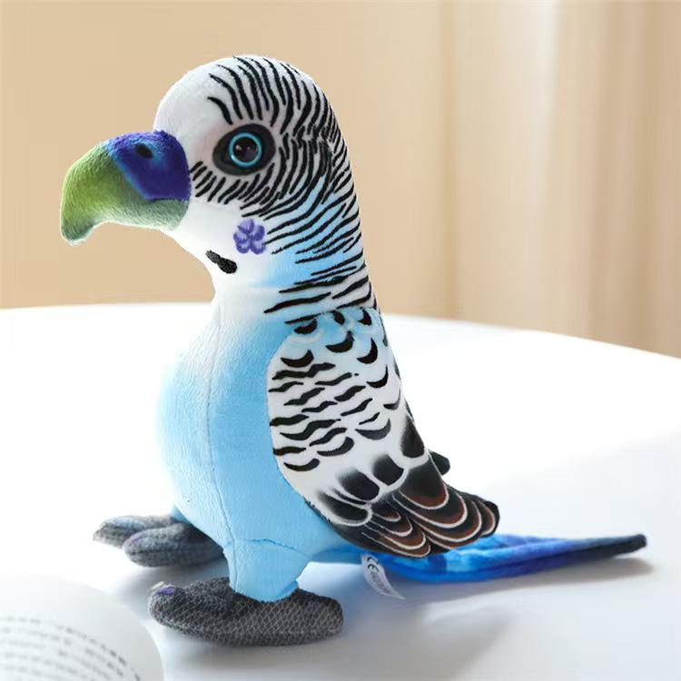 Cross-border Macaw Parrot Plush Toy - Children's Cognitive Bird Figurine